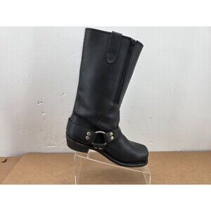 Orange County Chopper Womens Black Leather Harness Square Toe Boots 8.5 M